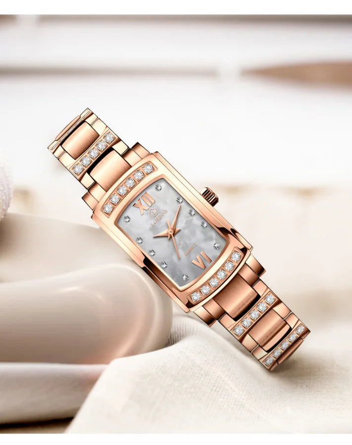 Switzerland Luxury Brand LOBINNI Ultra-thin Japan Quartz Women‘s Watches Fashion Diamond Relogio Feminino Waterproof Clock L8014
