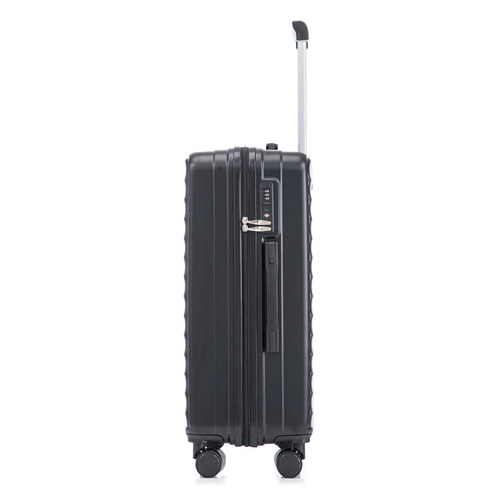 HIFINE TOURIST 20"/24"/28" 3 Pcs/set in ABS Spinner Wheel Luggage Carry on Suitcase Matching Color TSA Combination Lock