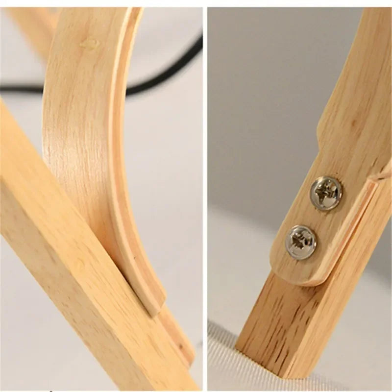 Cole Cestita Floor Lamp Art Modern Simple Led Wood Light Living Room Study Bedroom Bedside Lamp Home Restaurant Decoration Light