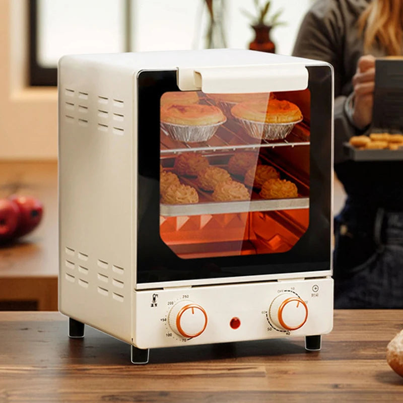 12L Electric Air Fryer Toaster Oven Mechanical 360°Baking Convection Deep Fryer Oil Free Large Capacity Kitchen Appliance