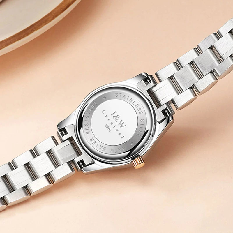 IW Brand Women's Watch Luxury Sapphire Mirror Casual Watches Waterproof Watch Women Fashion Dress Rhinestone WristWatch reloj