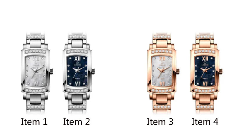 Switzerland Luxury Brand LOBINNI Ultra-thin Japan Quartz Women‘s Watches Fashion Diamond Relogio Feminino Waterproof Clock L8014