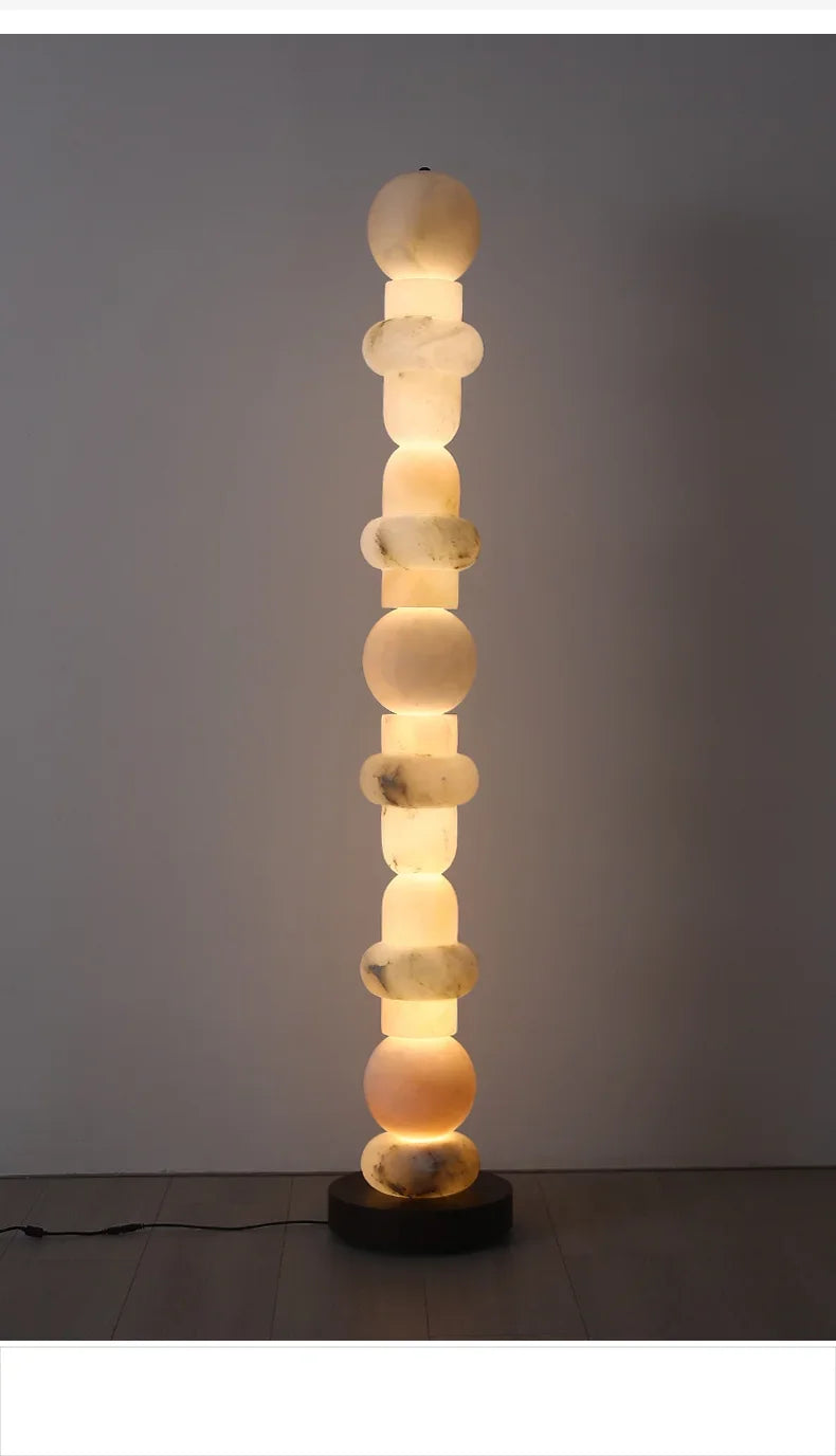 Nordic Art Floor Lamp Room Decoration Light Living Room Bedroom Marble Standing Lamp Restaurant Dimmable Mood Light Led Lighting