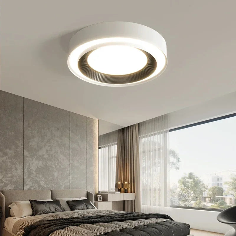Modern LED Ceiling Lights Square Circular Shape Dimmable Ceiling Lamps Bedroom Balcony Aisle Home Indoor Lighting Ceiling Lights