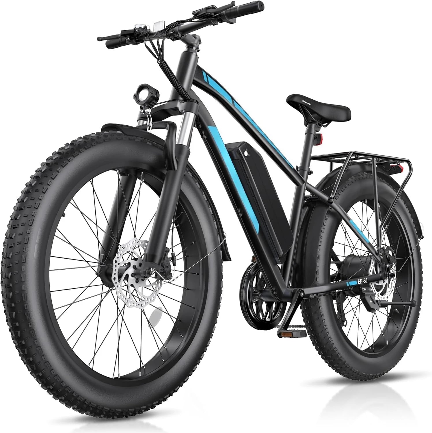 Electric Bike for Adults, Peak 1000W Ebike, 25MPH 60Miles Electric Mountain Bike, 26" Fat Tire Electric Bicycle with 48V 13AH