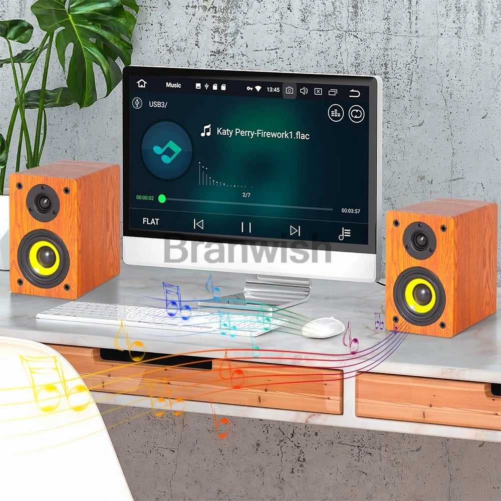 4Inch Passive Sound Box 60W RMS Bookshelf Speaker 2-Way HiFi Audio 89dB Loudspeakers 6Ohm Monitor Speaker For Home Theater DJ