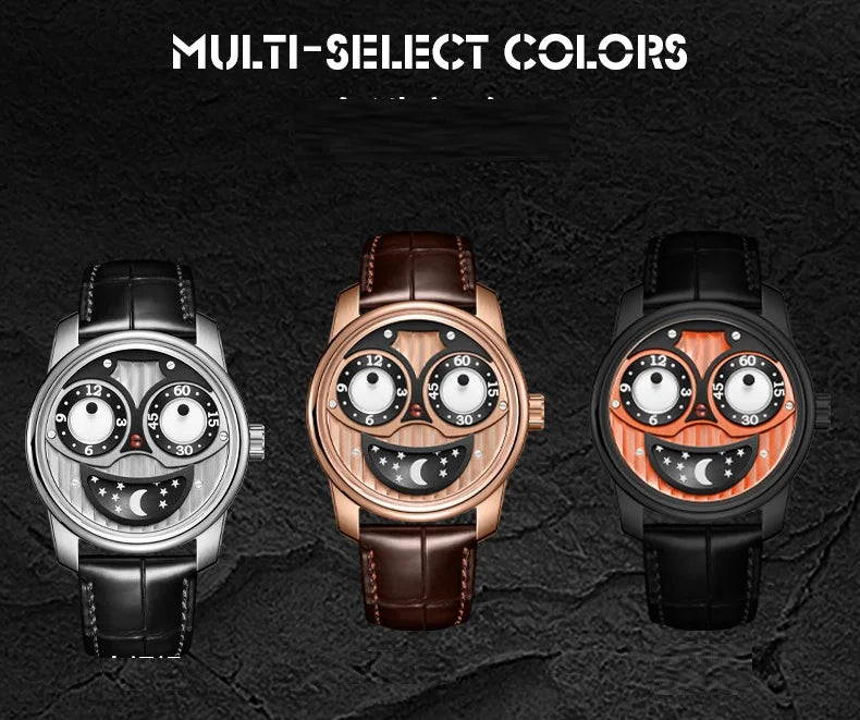 OBLVLO men's mechanical watches, automatic winding mechanical watches, novel and creative men's watches, men's timepieces, uniqu