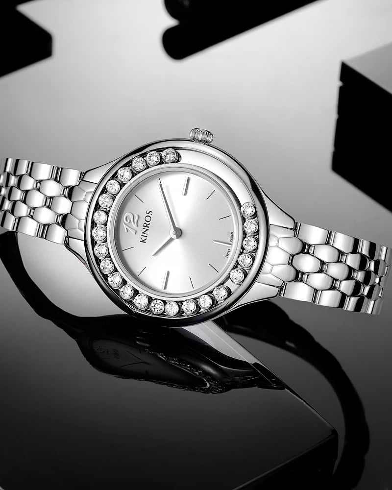 KINROS Women's pulsera Watch Accessories Elegant Luxury Diamonds, Free Shipping, Best Selling 2023, Gift, Sapphire Waterproof
