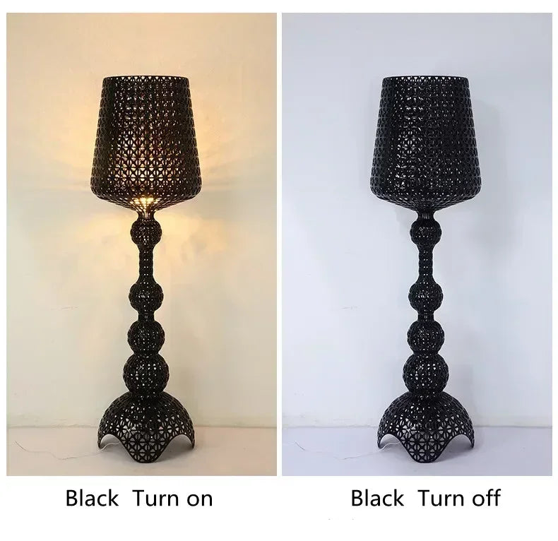 Italian designer's creative hollowed out floor lamp with living room feel, bedroom sofa decoration, atmosphere light