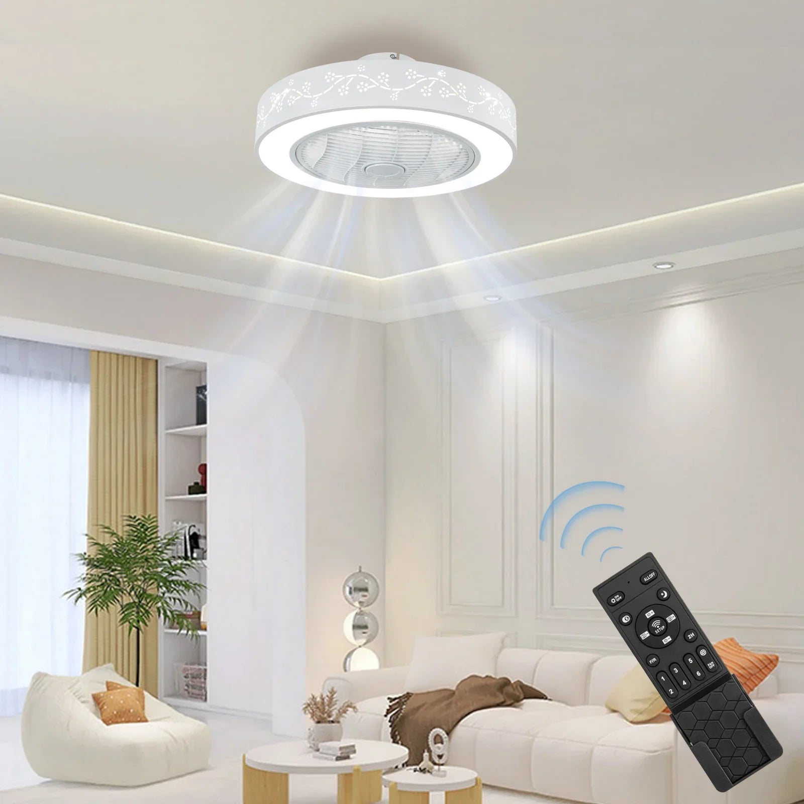 Minimalist Creative Acrylic Ceiling Lamp - Energy-Efficient LED Crystal Light for Bedroom & Living Spaces