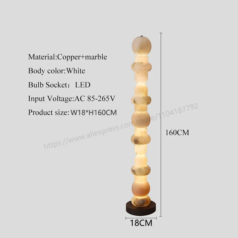 Nordic Art Floor Lamp Room Decoration Light Living Room Bedroom Marble Standing Lamp Restaurant Dimmable Mood Light Led Lighting