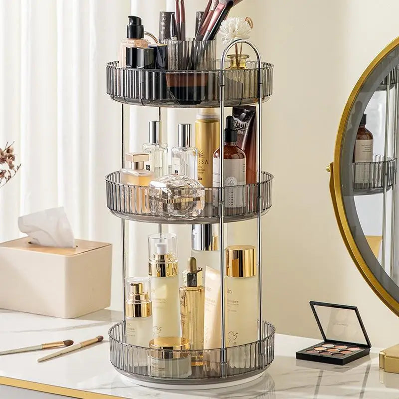 Luxury Rotating eup Storage Ra Perfume Cosmetic Organizer elf for Batoom Kitchen Desktop Skin Care Products Holder
