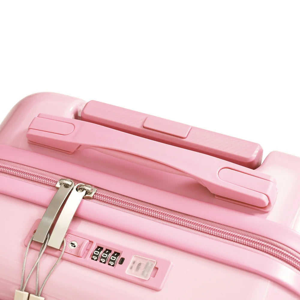 USB Port 20 24inch Front Opening Design Airline Certified Carry on Luggage ABS+PC Hard Shell Luggage with Spinner Wheels