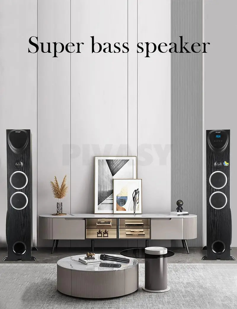 10 Inch Active Sound Box 200W Bluetooth Speakers 3-Way Audio USB SD FM AUX with Remote Control For HiFi Home Theater DJ Studios