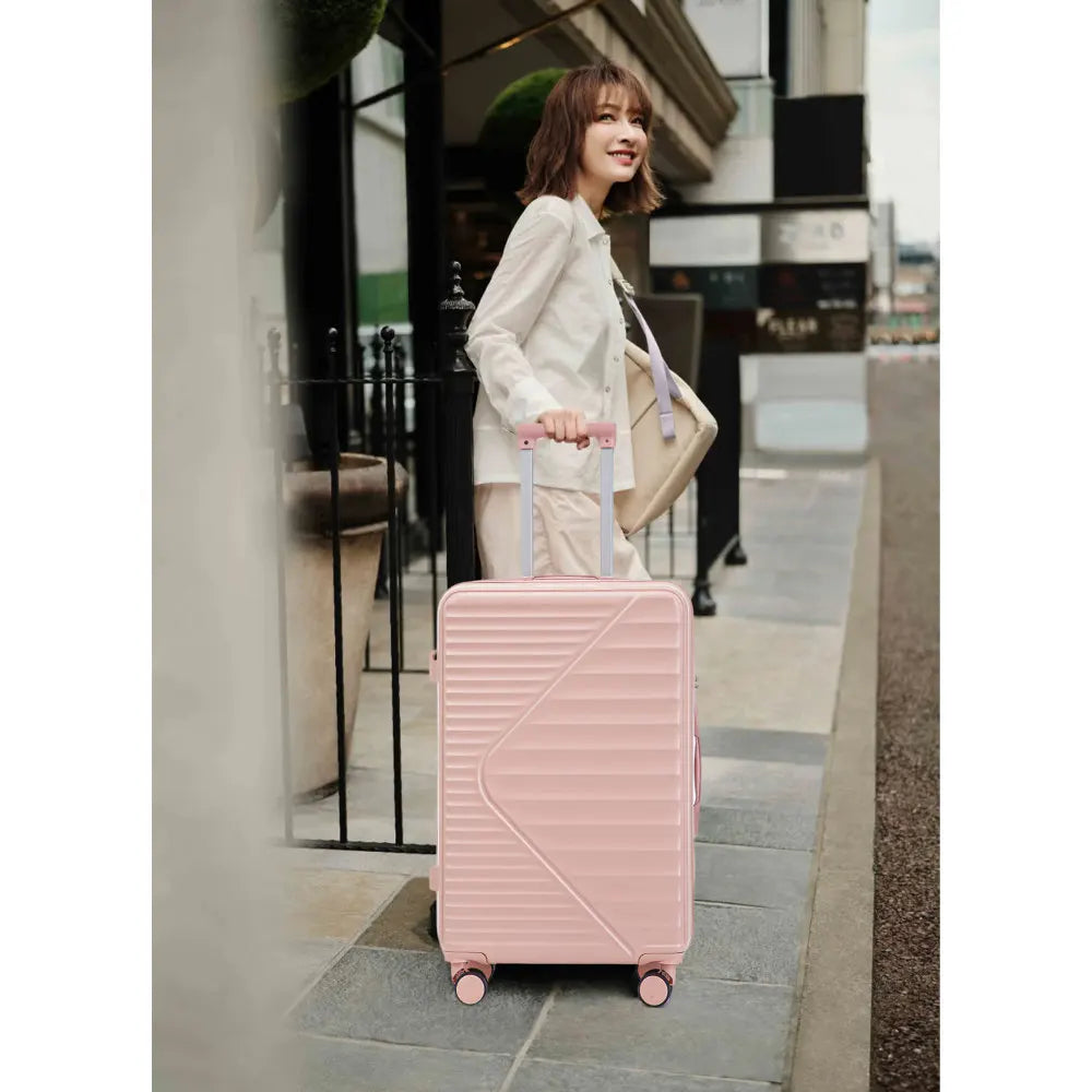 HIFINE TOURIST 20"/24"/28" 3 Pcs/set in ABS Spinner Wheel Luggage Carry on Suitcase Matching Color TSA Combination Lock