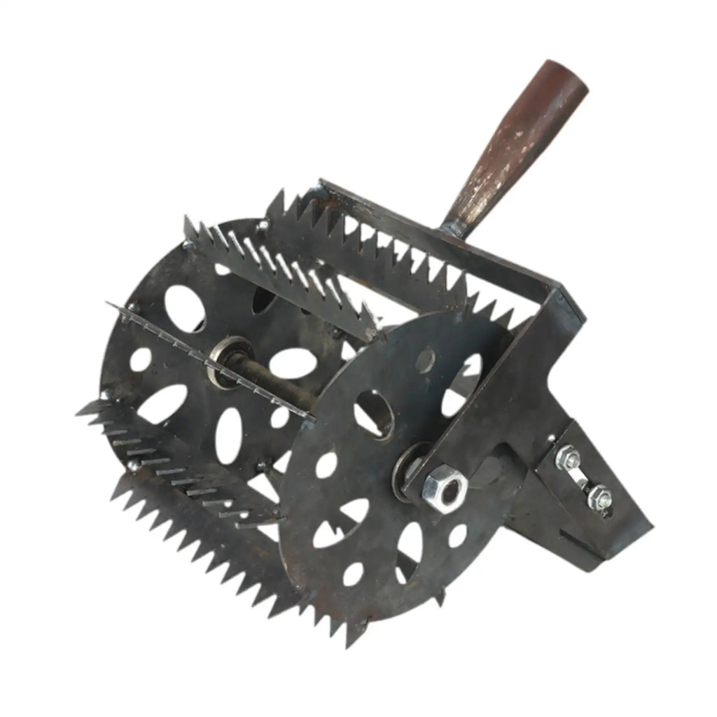 Weeds Roller, Manual Weeder Tool Rolling Lawn Aerator Weeds Removal Tool for Farm