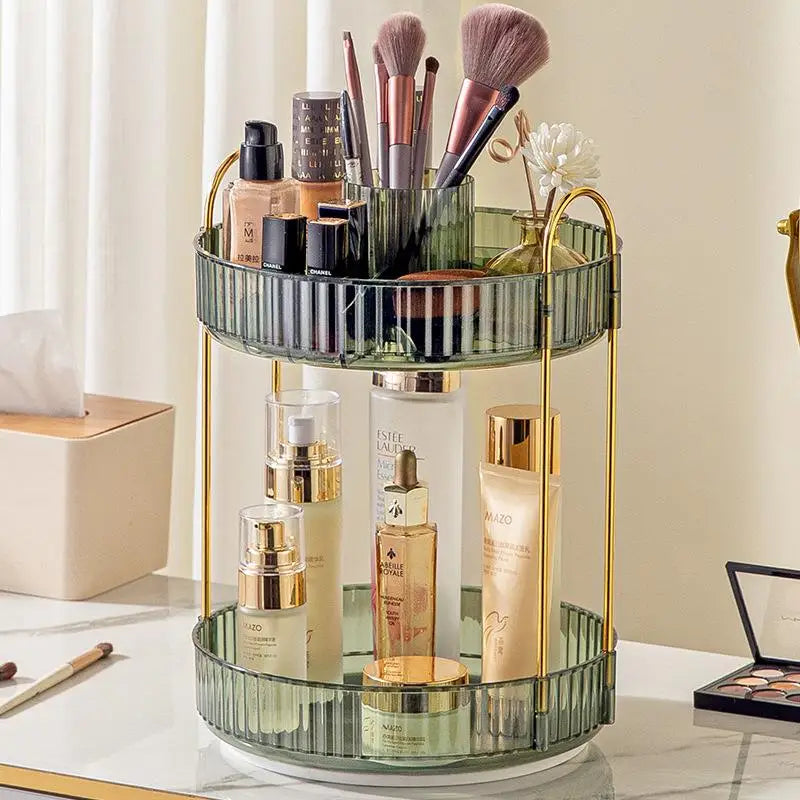 Luxury Rotating eup Storage Ra Perfume Cosmetic Organizer elf for Batoom Kitchen Desktop Skin Care Products Holder