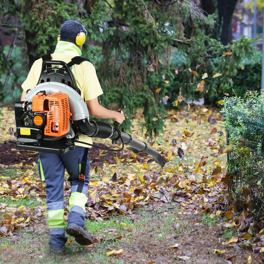 Gas Powered Leaf Blower 2-Stroke Engine Air Volume Handheld Blower Powerful Wind Snow Blower for Lawn Garden