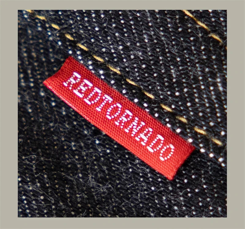 Red Tornado Lot 601B Black Jeans Straight Fit 14.5oz Selvedge Denim Pants Rinsed