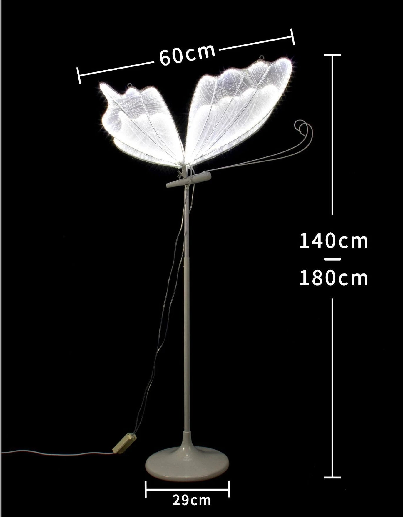 Wedding Ceiling Light Butterflies LED Lace Lamp Romantic Creative Hanging Butterfly Road Load Walkway on Party Stage Lights.