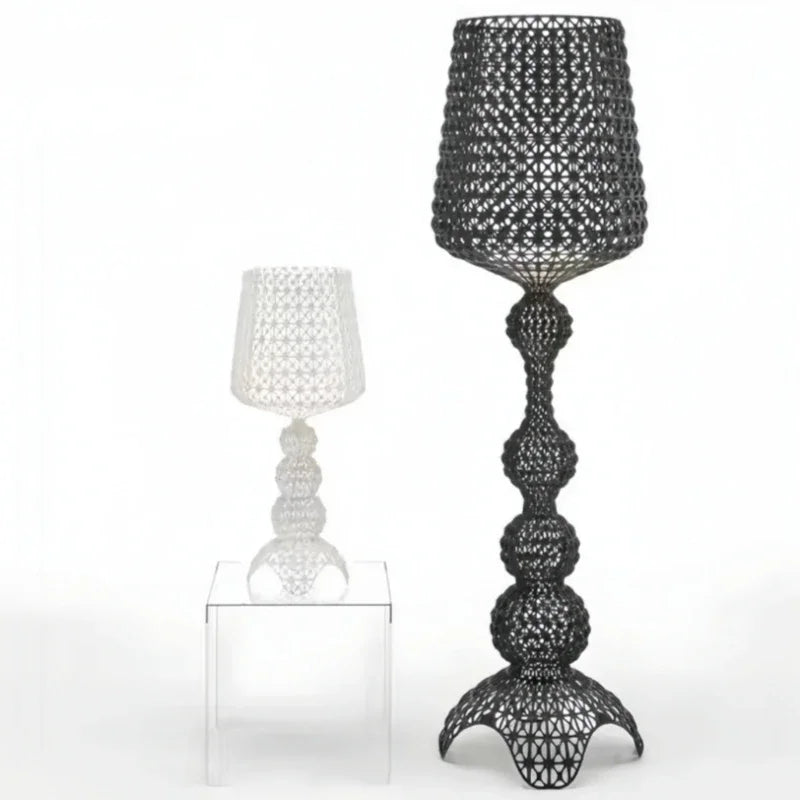 Italian designer's creative hollowed out floor lamp with living room feel, bedroom sofa decoration, atmosphere light