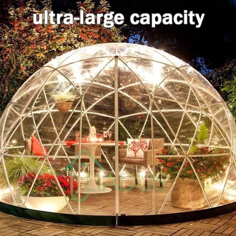 Transparent Starry Sky Tent, Eco-Friendly Material, Windproof, Waterproof, UV Resistant, Spacious for 6-8 People, Easy Assembly