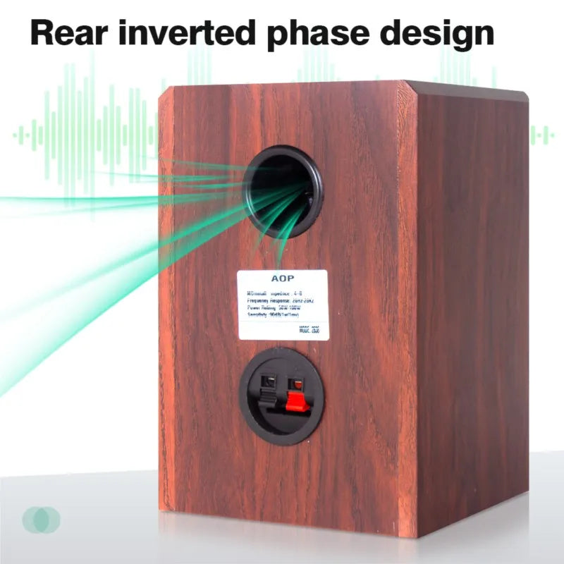 5 inch Passive Speakers 50W Sound Box 88dB Sensitivity Bookshelf Speaker 4-8ohm Monitor Audio XLR Input For Desktop Home Theater