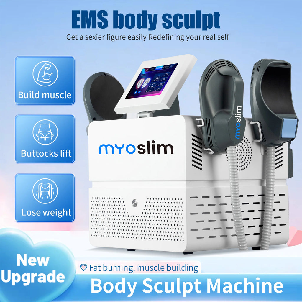 Portable HIEMT 6500W RF 15T 200HZ Body Shaper Muscle Growth Fat Burning High Intensity Electromagnetic Stimulator