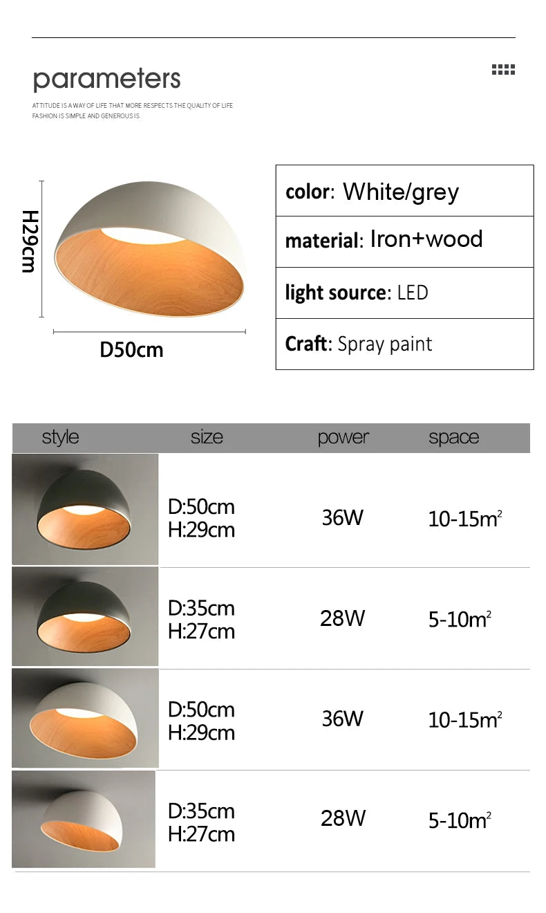 Nordic Wooden Ceiling Chandelier Modern Duo Ceiling Light For Hall Living Room Balcony Restaurant Creative Inclined Ceiling Lamp