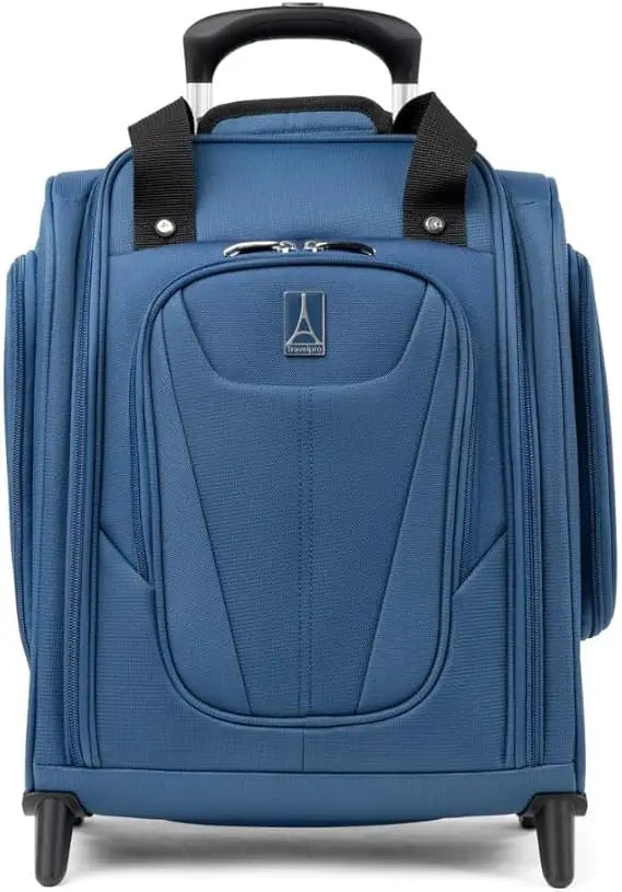 Lightweight Compact Rolling Underseat Carry-On Upright 2-Wheel Bag, Unisex, Ensign Blue, Softside Luggage for Travel