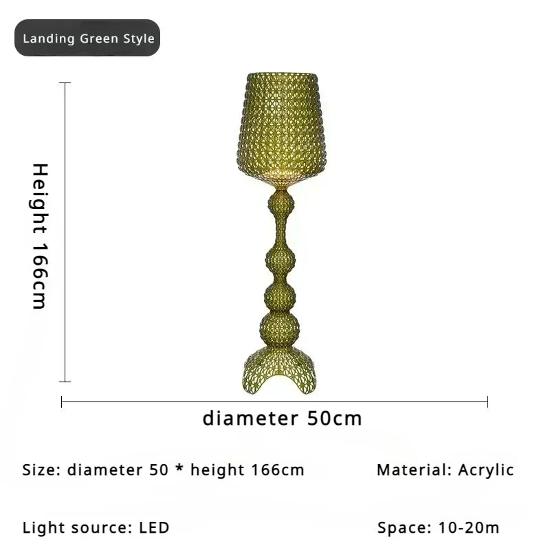 Italian designer's creative hollowed out floor lamp with living room feel, bedroom sofa decoration, atmosphere light