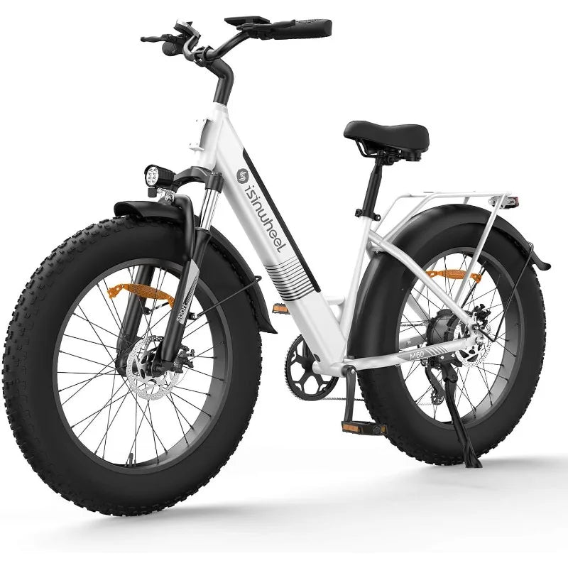 M60 Electric Bike for Adults 750W 28mph Ebike with 48V 13Ah Removable Battery, USB Charging Port, 7 Speed Gearshift, 2