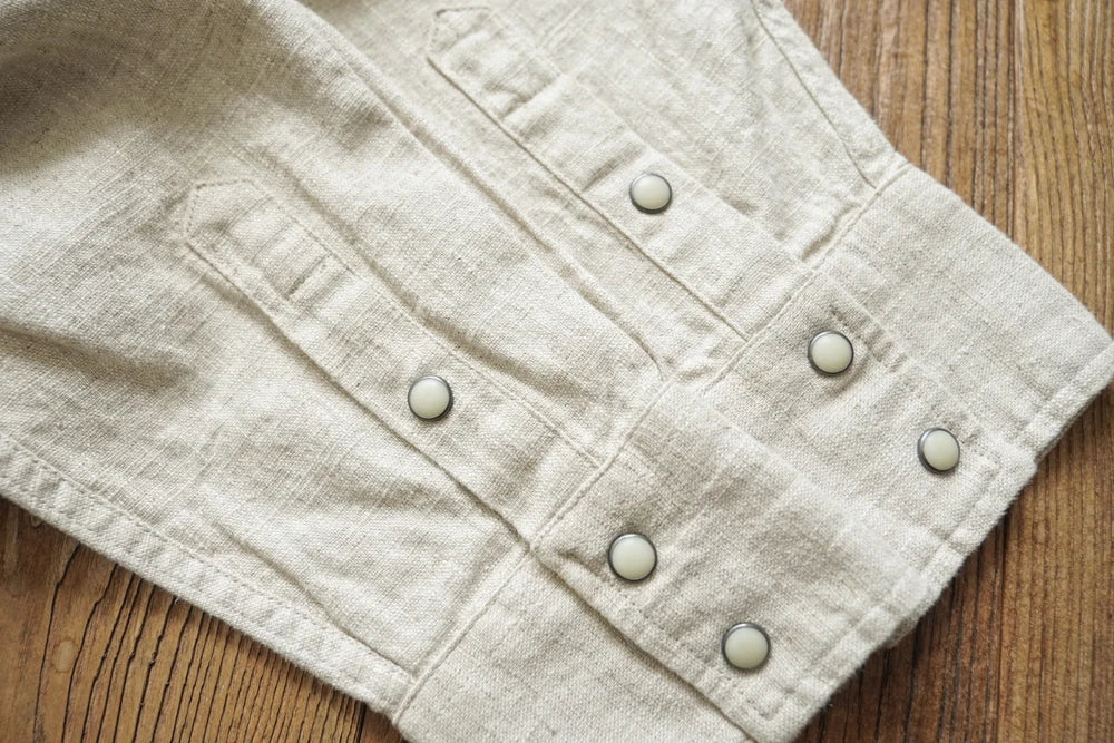 Sauce Zhan Mens Shirts Ramie Shirt for Man Long Sleeve Regular Fit