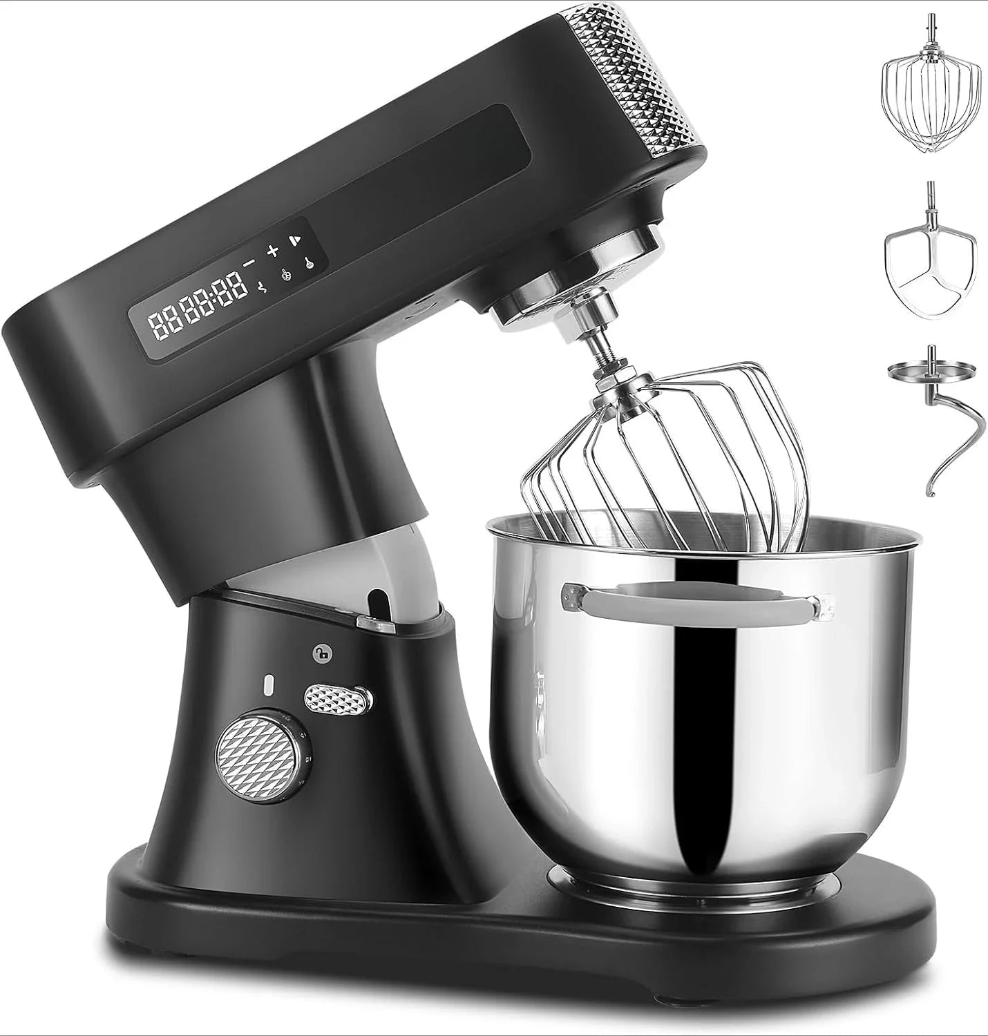 7.4QT Household Stand Mixer 800W with Aluminum Die Casting Mixers Kitchen Electric Stand Mixer Metal Dough Mixer