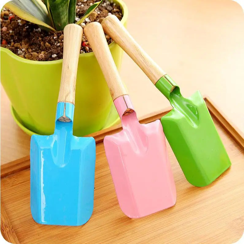 Mini Gardening Shovel Colorful Metal Small Shovel Garden Spade Hardware Tools Digging Garden Tools Kids Spade Tool ni402
