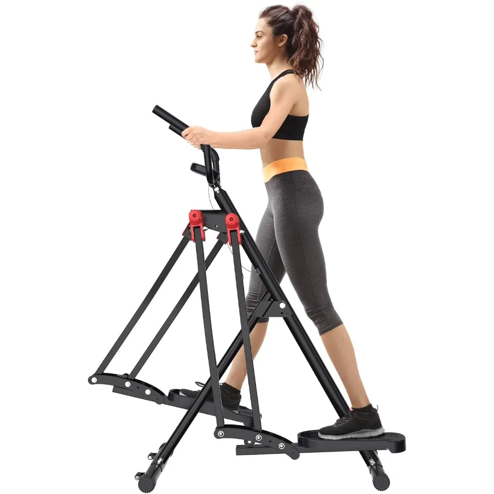 Air Walk Elliptical Glider Machine,Ellipse Home Cross-Training Arm/Leg Cardio Workout Machine for Senior & Adult,Side Sway Actio