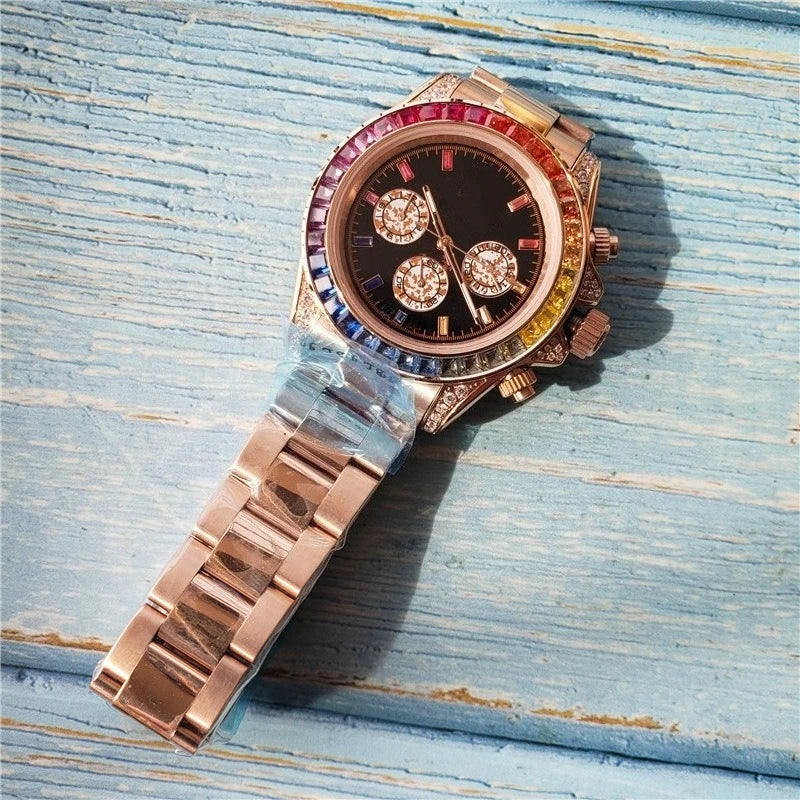 2025 AAA Grade High Quality Mens Watch Full Stainless Steel Automatic Mechanical Movement Multi Function Luxury Wristwatch Top