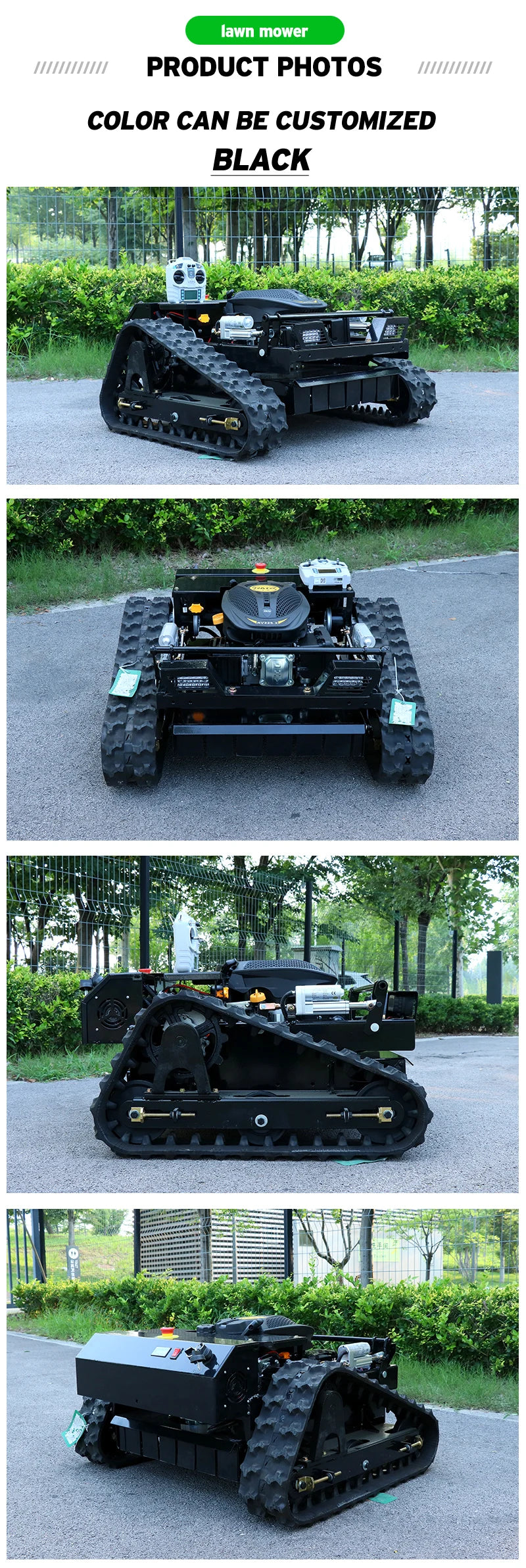 Customized CE/EPA  Self Propelled Lawn Mower Automatic Zero Turn Remote Control Robot Garden Grass Lawn Mower