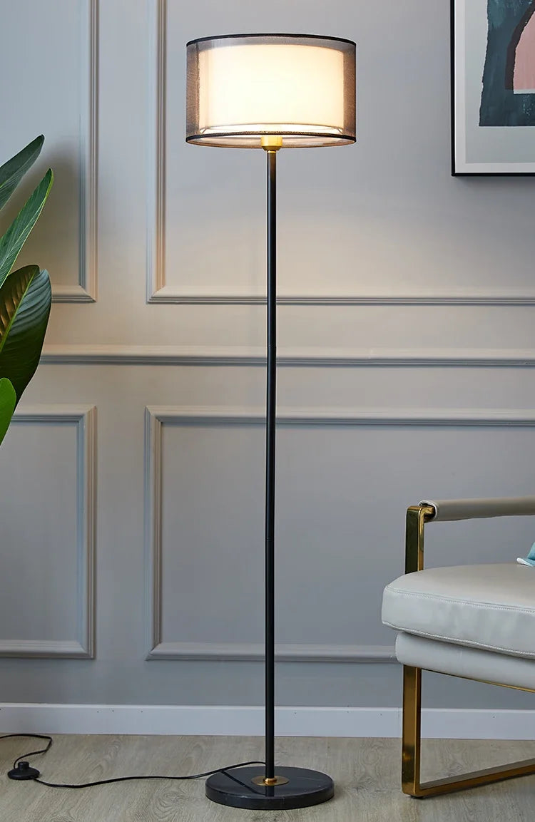 Nordic Creative Led Floor Lamp Simple Modern Home Deco Bedroom Bedside Ligths for Living Room Sofa Remote Control Vertical Lamp