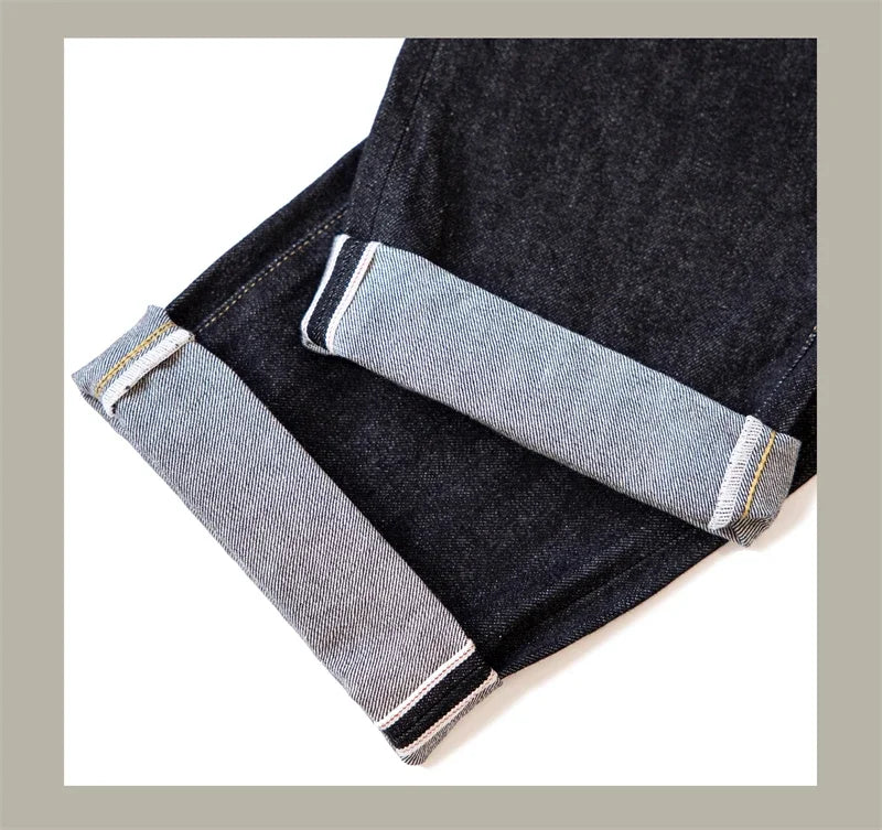 Red Tornado Lot 601B Black Jeans Straight Fit 14.5oz Selvedge Denim Pants Rinsed