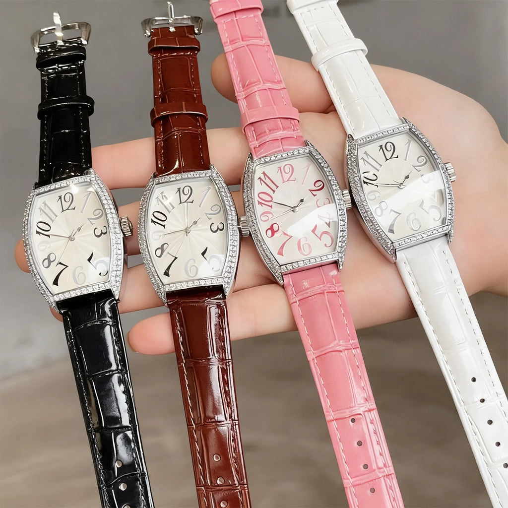 2025 luxury brand watch for lady Tonneau-shaped case quartz movement crafted by Francky Mullery inspiration