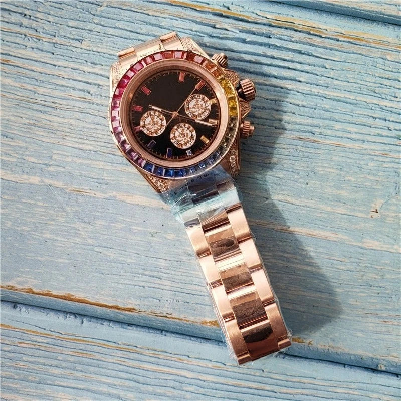 2025 AAA Grade High Quality Mens Watch Full Stainless Steel Automatic Mechanical Movement Multi Function Luxury Wristwatch Top