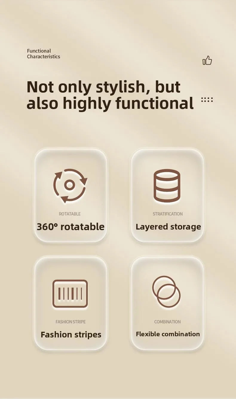 Luxury Rotating eup Storage Ra Perfume Cosmetic Organizer elf for Batoom Kitchen Desktop Skin Care Products Holder