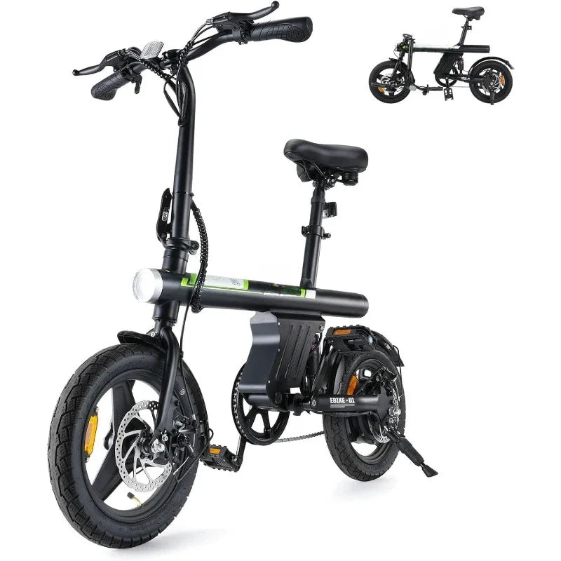 Authenticity guarantee.Adult electric bike 500W motor, 20 mph folding electric bike, 14 inch adult electric bikeUSA