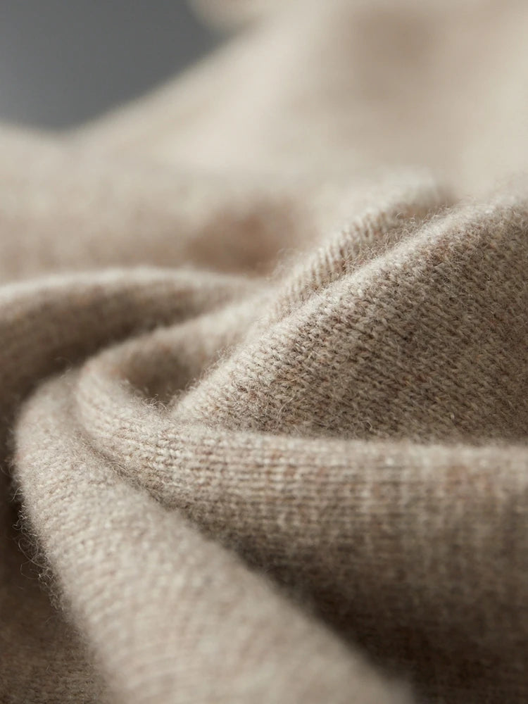 Men' 100% Cashmere Sweater Coat Cashmere Pants Suit Autumn Winter Thick Soft Warm Cashmere Knitwear Smart Casual Cashmere Suit