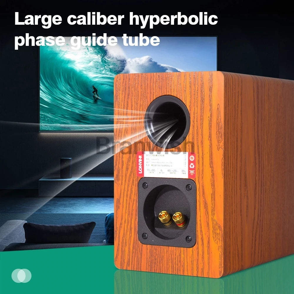 4Inch Passive Sound Box 60W RMS Bookshelf Speaker 2-Way HiFi Audio 89dB Loudspeakers 6Ohm Monitor Speaker For Home Theater DJ