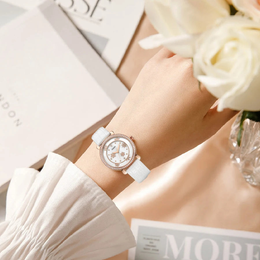 Deesio Original Design Watch Woman E2010 30m Waterproof Trend Quartz Wristwatch Fashion Luxury Band Women's Wristwatch Clock Y2k