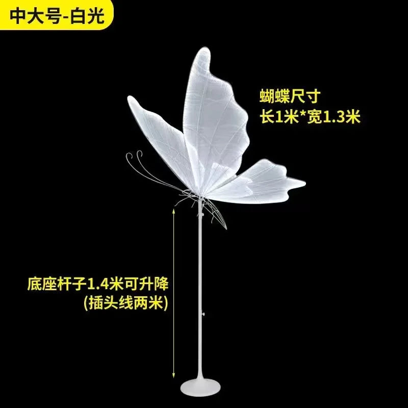 Wedding Ceiling Light Butterflies LED Lace Lamp Romantic Creative Hanging Butterfly Road Load Walkway on Party Stage Lights.