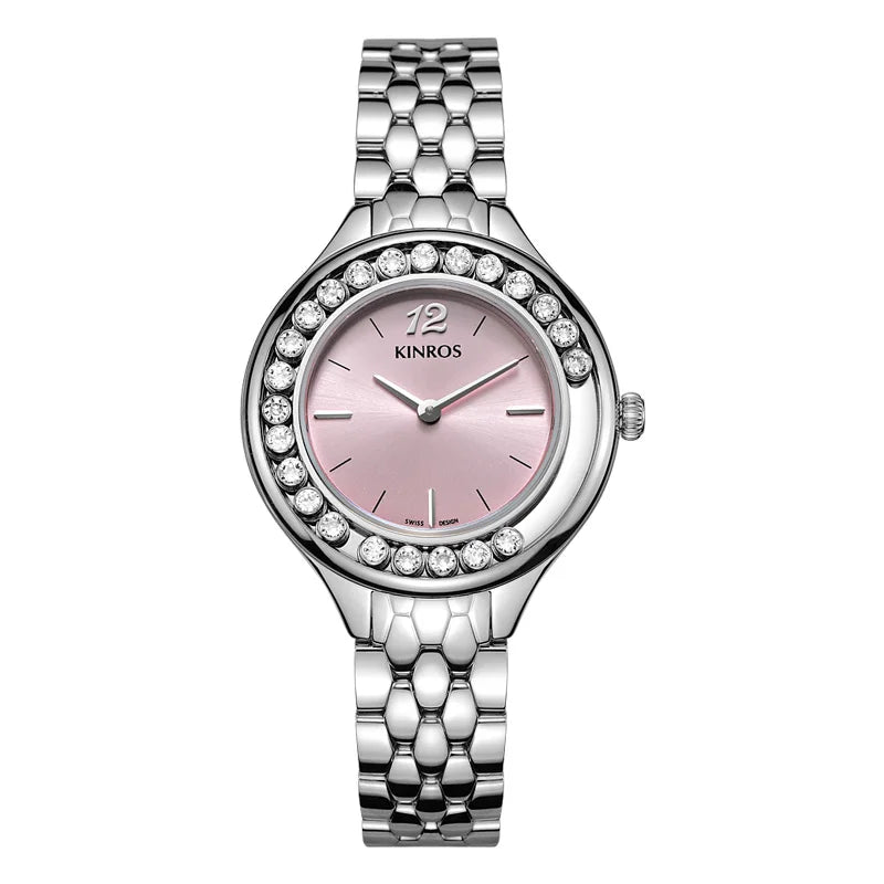 KINROS Women's pulsera Watch Accessories Elegant Luxury Diamonds, Free Shipping, Best Selling 2023, Gift, Sapphire Waterproof