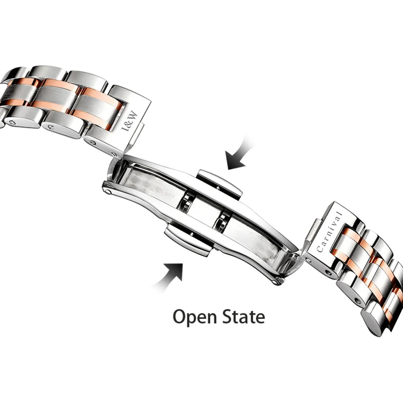 IW Brand Women's Watch Luxury Sapphire Mirror Casual Watches Waterproof Watch Women Fashion Dress Rhinestone WristWatch reloj